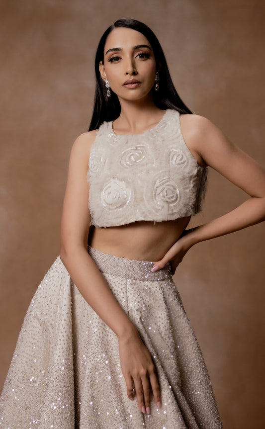 DESIGNER FLORAL WEDDING LEHENGA