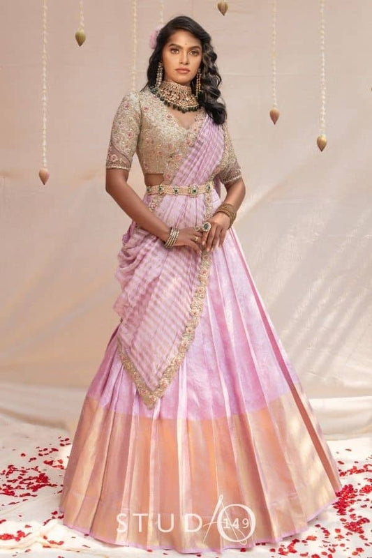 BRIDAL PATTU HALF SAREE