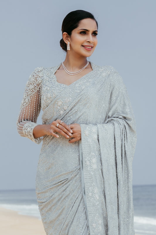 HAND EMBROIDERED DESIGNER SAREE