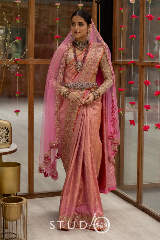 KANJEEVARAM MUHURTAM SAREE IN PINK