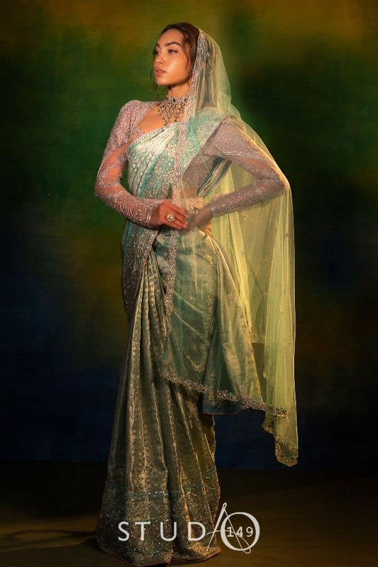 BRIDAL KANJEEVARAM MUHURTAM SAREE IN BLUE