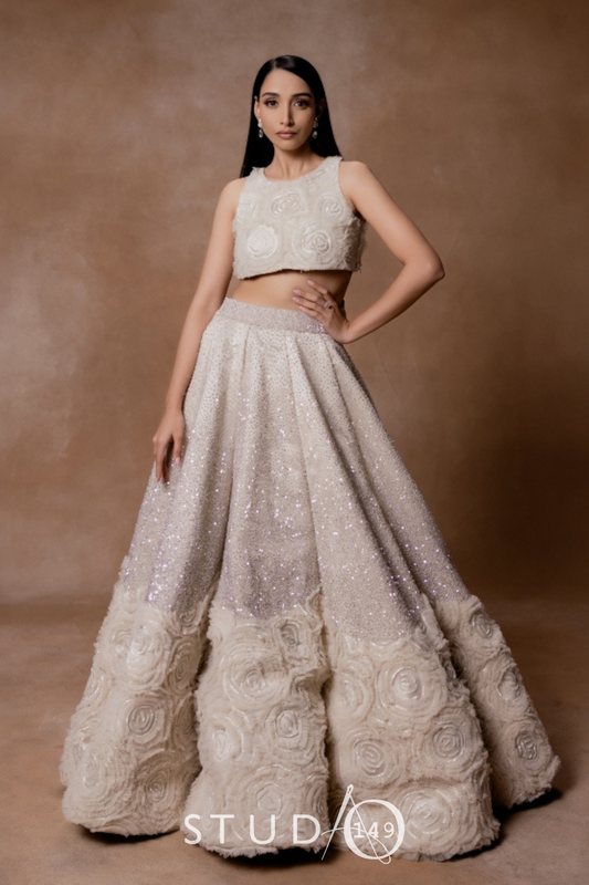 DESIGNER FLORAL WEDDING LEHENGA