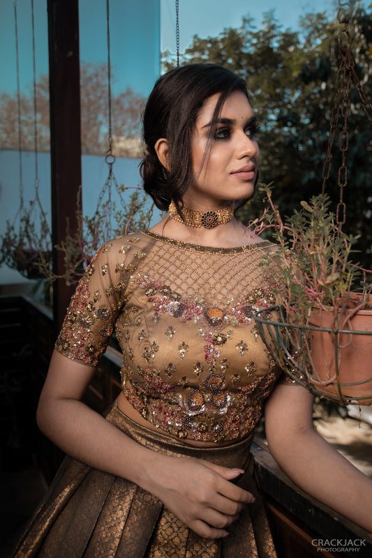 WEDDING DESIGNER HALF SAREE