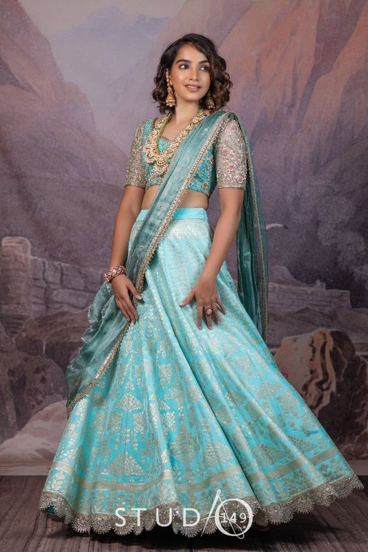 BRIDAL WEDDING BANARES LEHENGA