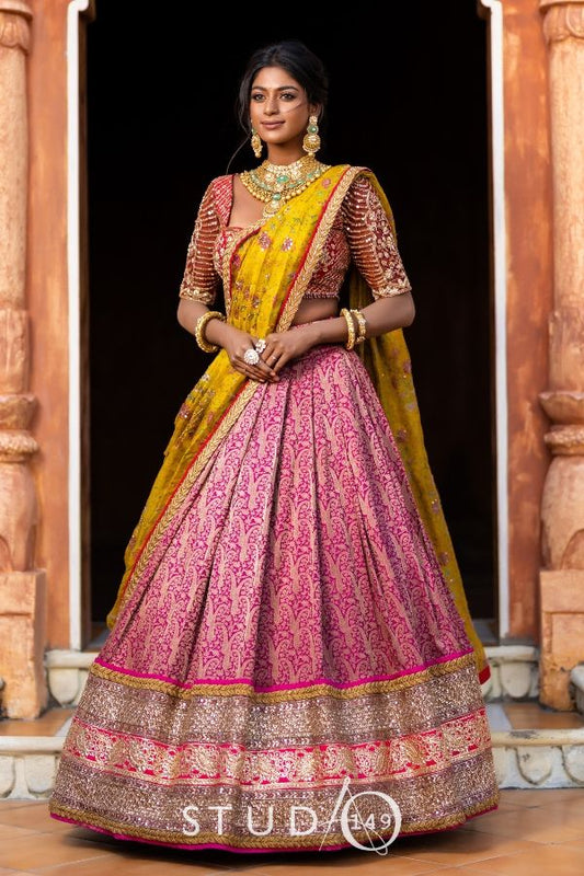 BANARES SILK BRIDAL LEHENGA