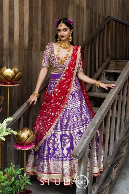 BANARES SILK BRIDAL LEHENGA