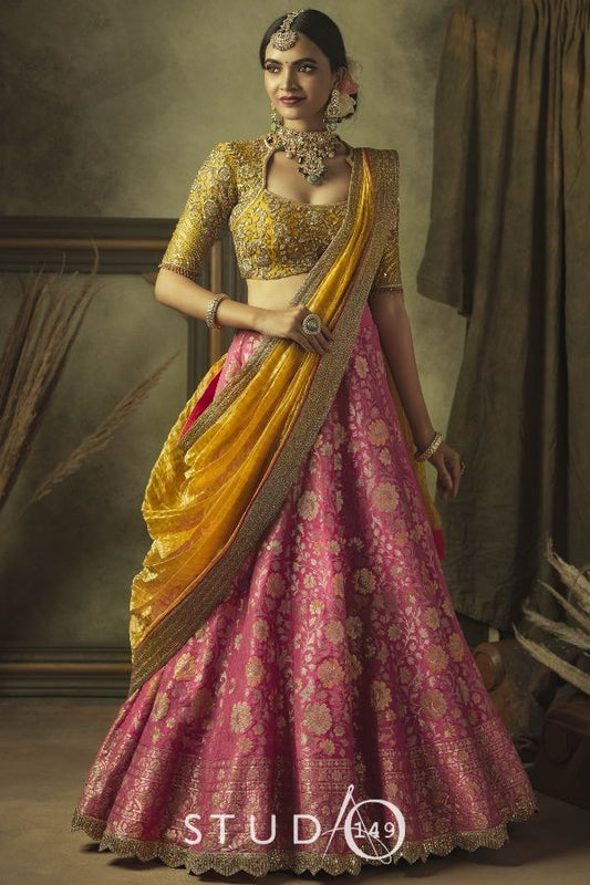 CONTEMPORARY DESIGNER BRIDAL LEHENGA