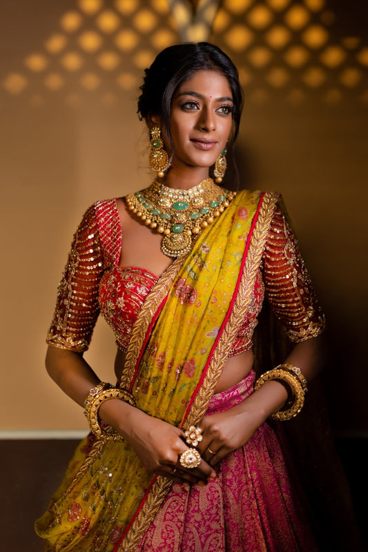 BANARES SILK BRIDAL LEHENGA