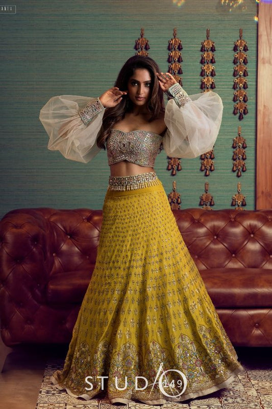 BRIDAL EMBELLISHED COCKTAIL LEHENGA