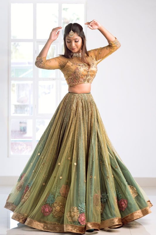 BRIDAL RECEPTION LEHENGA