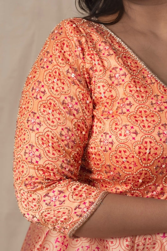 DESIGNER PRINTED PEPLUM OUTFIT