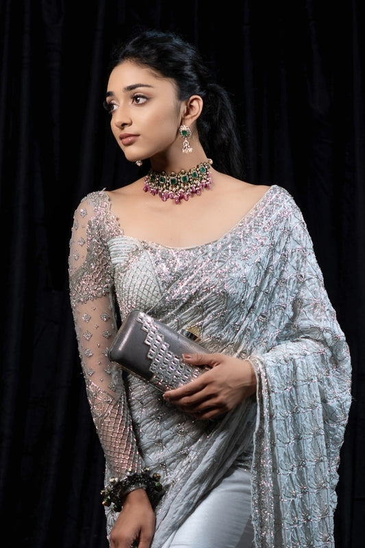 BRIDAL DESIGNER SAREE SET