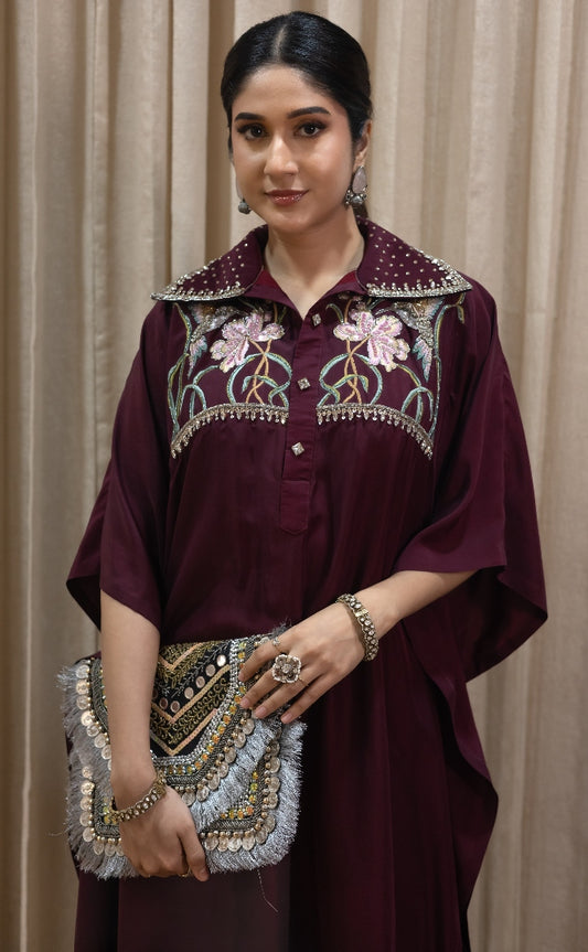 KAFTAN DESIGNER DRESS IN OMBRE