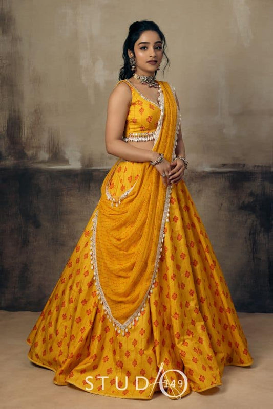 BRIDAL PRINTED CONTEMPORARY LEHENGA