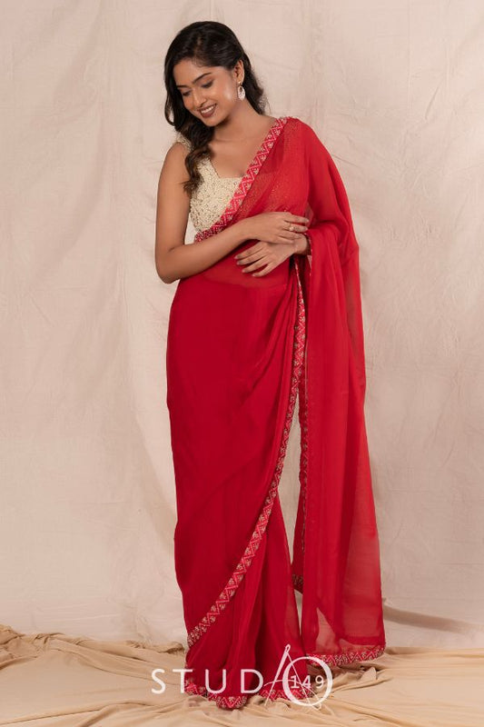 DESIGNER SILK ORGANZA SAREE