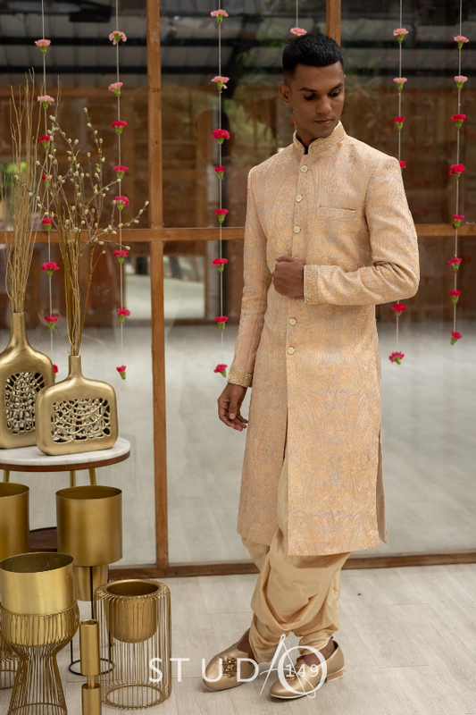 DESIGNER PAISELY SHERWANI OUTFIT