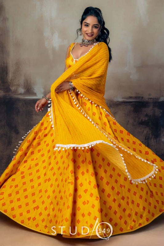BRIDAL PRINTED CONTEMPORARY LEHENGA