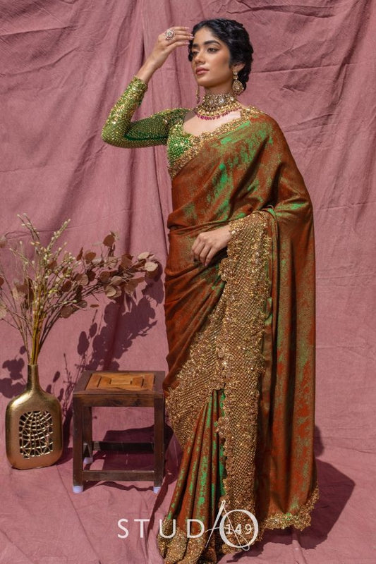 BRIDAL CONTEMPORARAY DESIGNER SAREE