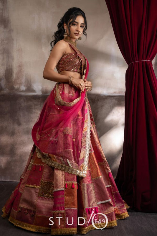 DESIGNER PATCH WORK LEHENGA