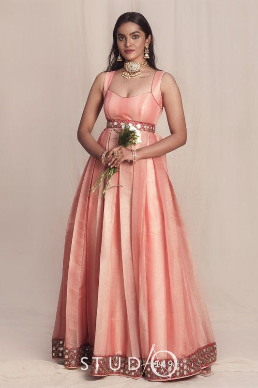 WEDDING PEACH ANARKALI
