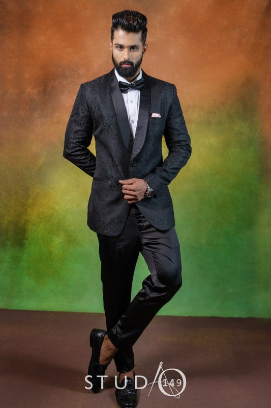 DESIGNER TUXEDO SET IN BLACK