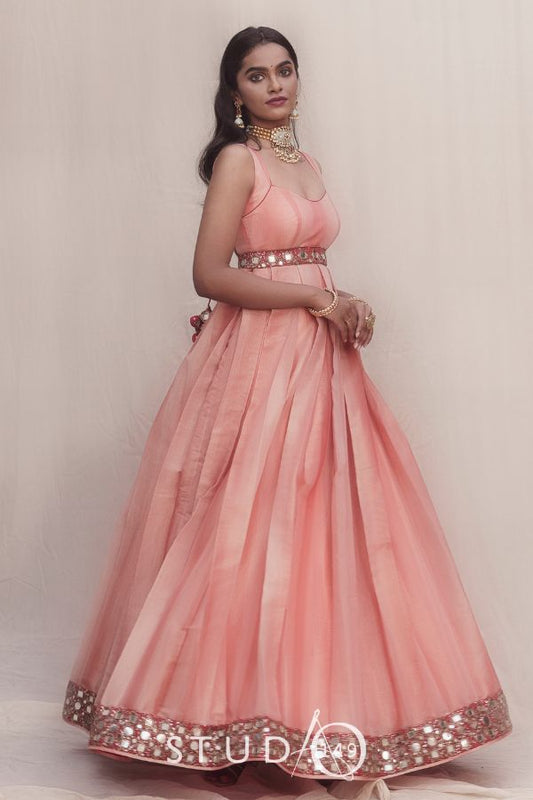 WEDDING PEACH ANARKALI