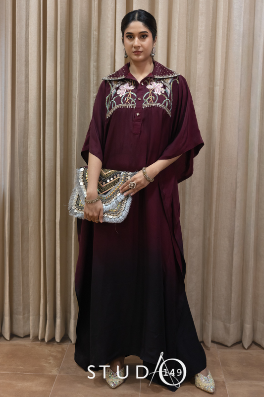 KAFTAN DESIGNER DRESS IN OMBRE