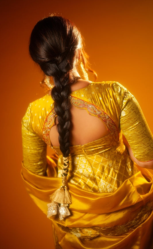 Anarkali set in mustard | Mehendi / Festive wear by Studio149, Chennai