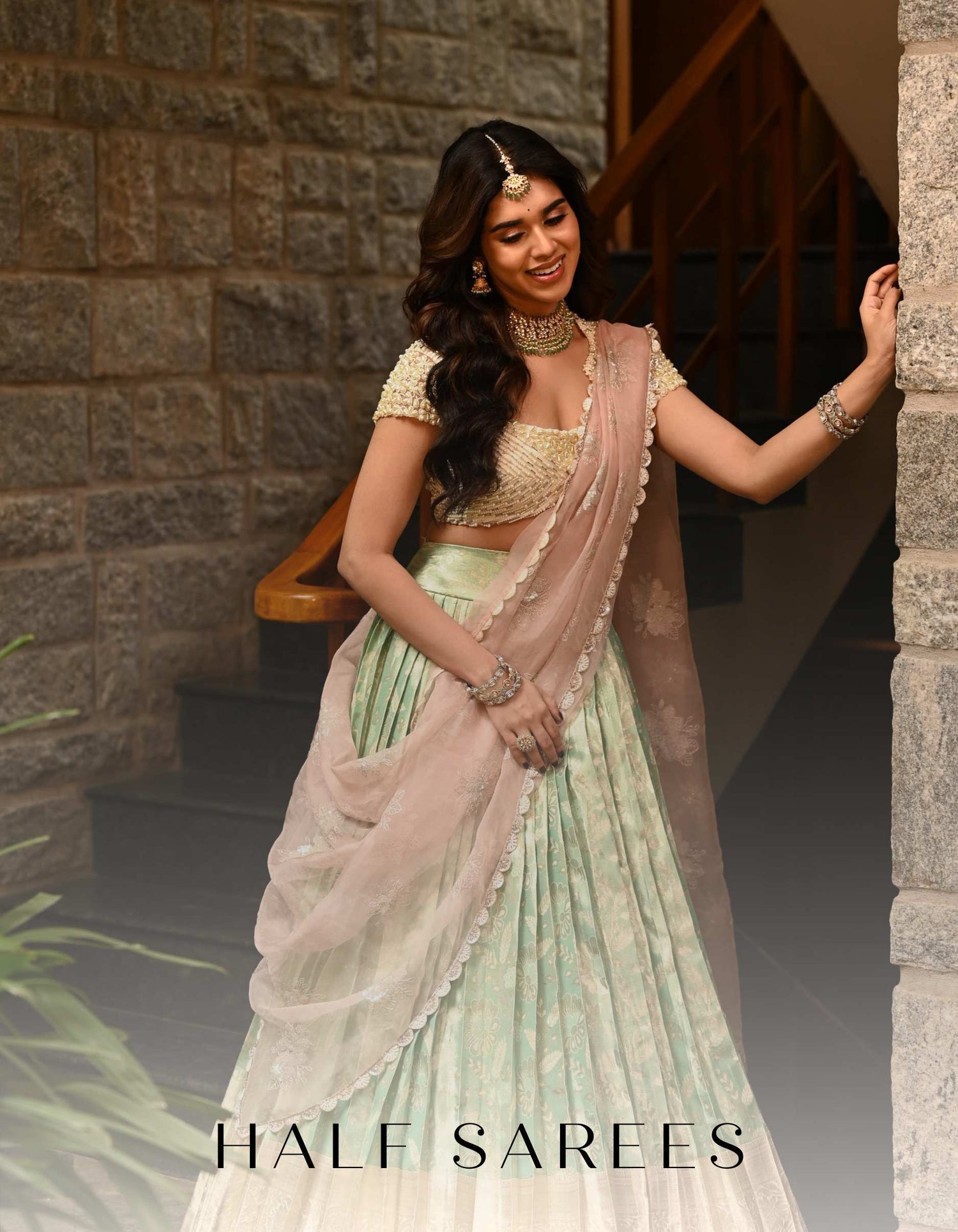 Pure Kanchipuram Silk Half Saree