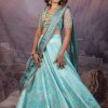 Banares Silk Bridal Lehenga in blue