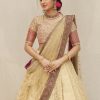 designer half saree for reception