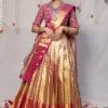 Designer bridal half saree